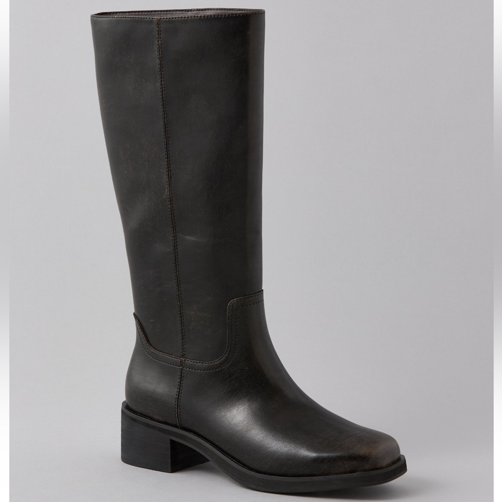 AE Vegan Leather Knee-High Boot